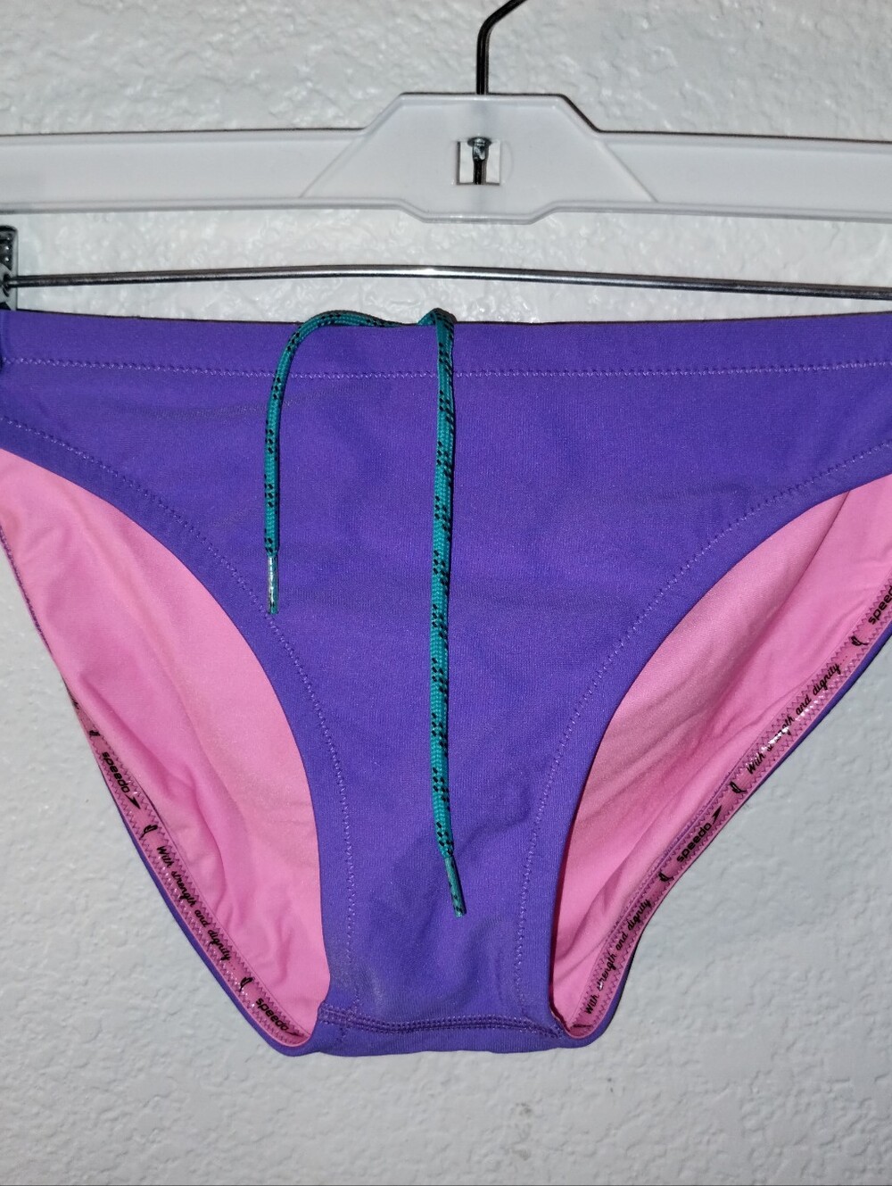 Speedo Swimwear Purple Pink Drawstring sz XL